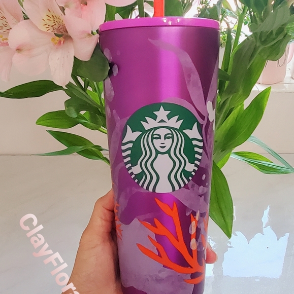 Starbucks Other - Starbucks stainless steel coral venti purple pink